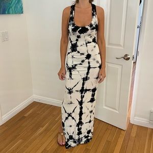 Tie dye maxi dress